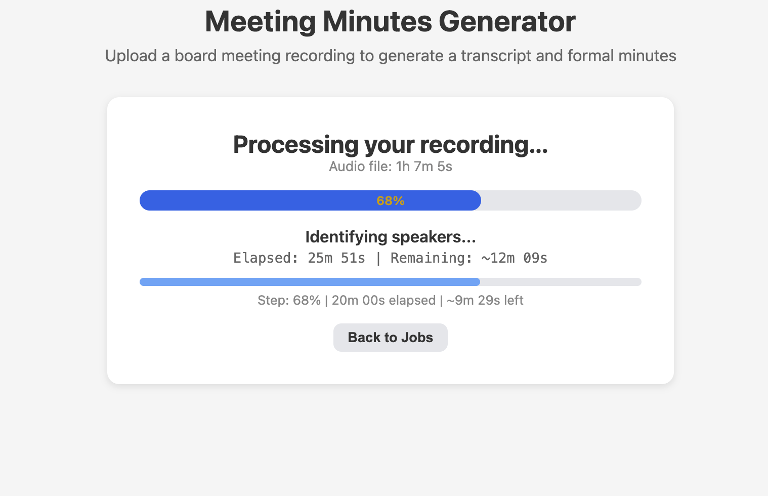 Meeting Minutes